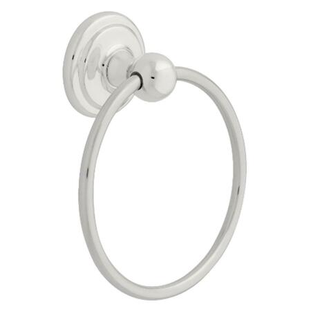 FRANKLIN BRASS 2.6 L in. Jamestown Towel Ring - Polished Chrome 9016PC